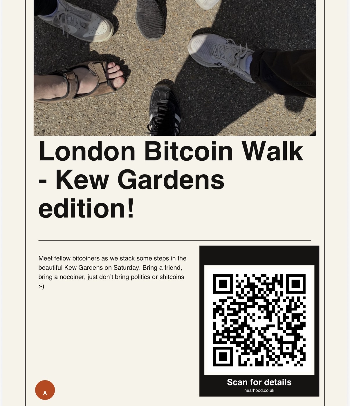 London Bitcoin Walk - Kew Edition!