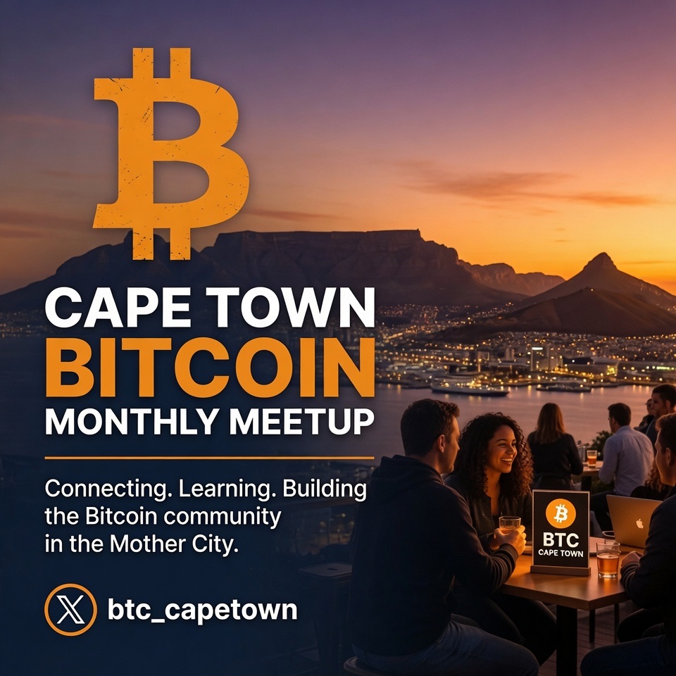 Cape Town Bitcoin-only Monthly Meetup - July '26