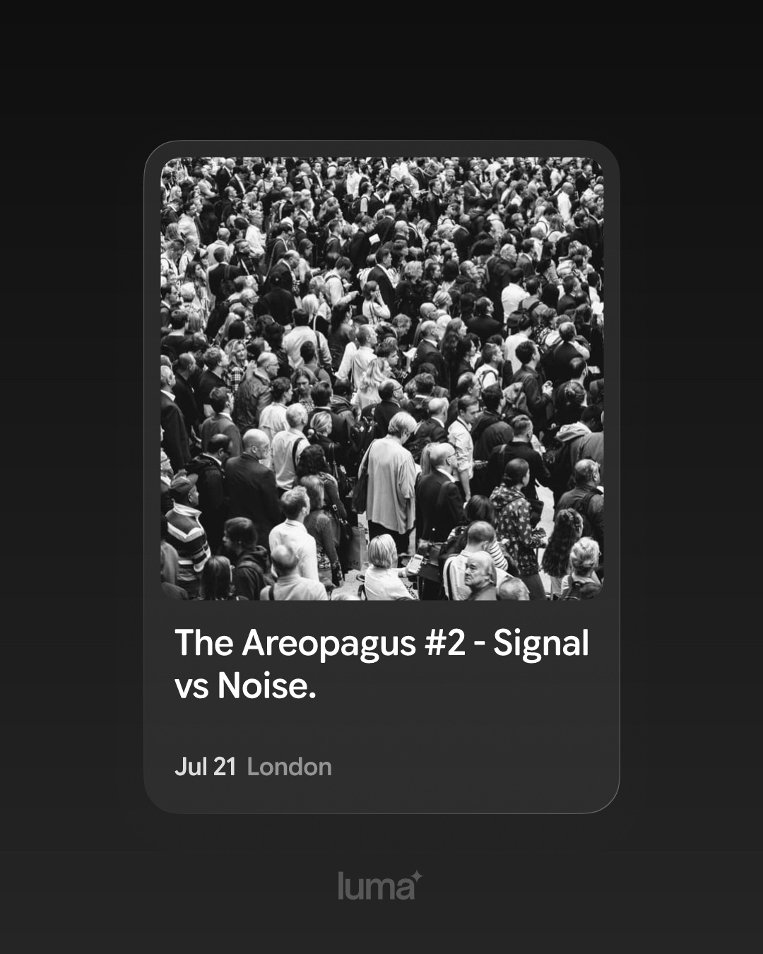 The Areopagus #2 - Signal vs Noise.