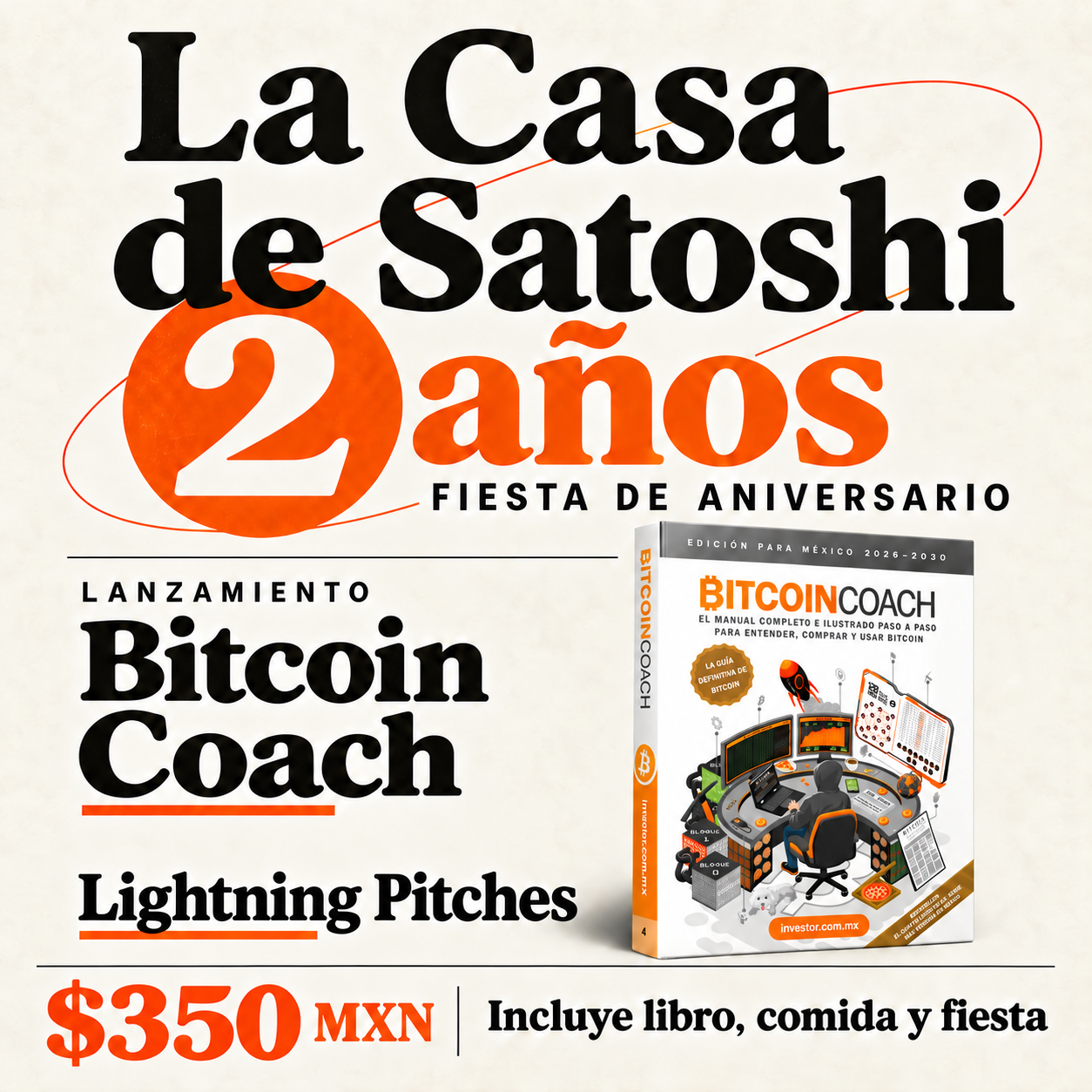 La Casa de Satoshi cumple 2 años 🎉 | Lanzamiento oficial del Libro BitcoinCoach