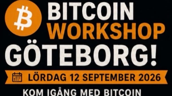 Bitcoin workshop Göteborg – Kom igång med Bitcoin! Och AW (After Workshop)!!