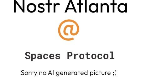 Nostr Atlanta #12 - Lunch & Learn - Spaces Workshop