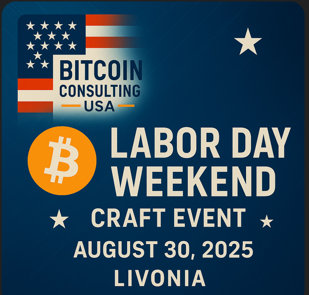 Bitcoin Labor Day Weekend Craft Event