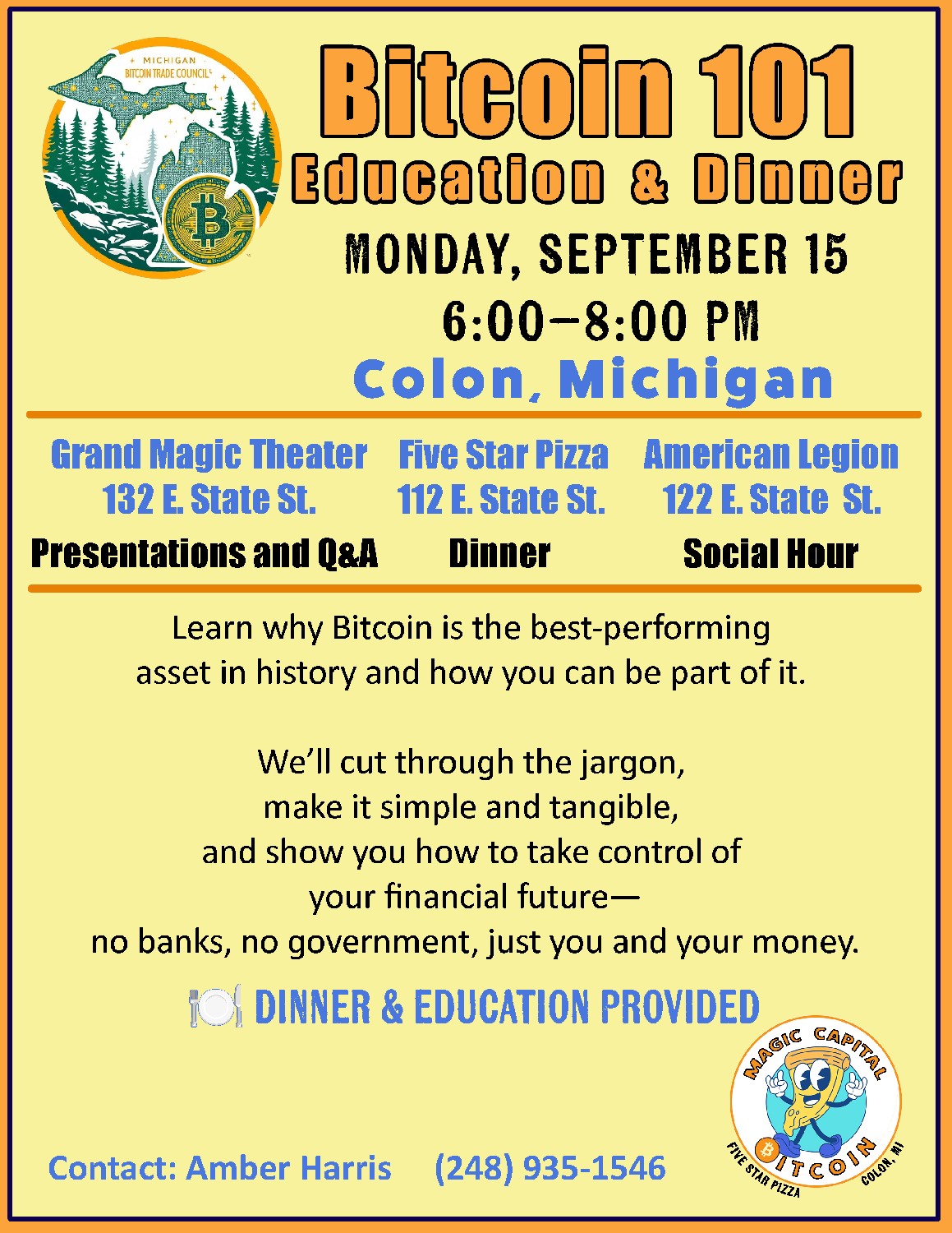 Community Event – Bitcoin 101 Education & Dinner