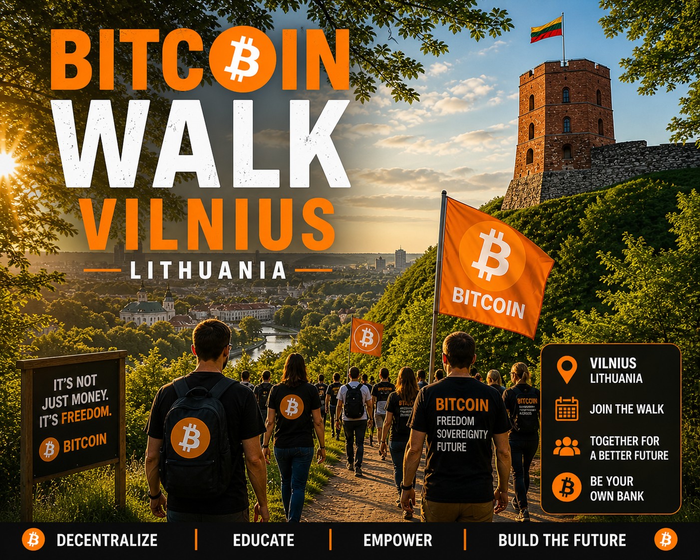 ₿itcoin Walk & Talk Vilnius,  Lithuania 🇱🇹