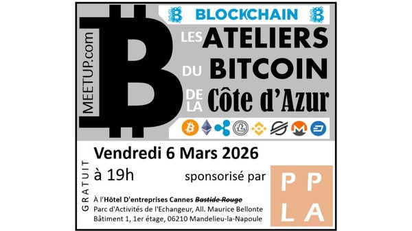 06/03/2026 @ Cannes/Mandelieu - Les Ateliers du Bitcoin (niveau amateur)