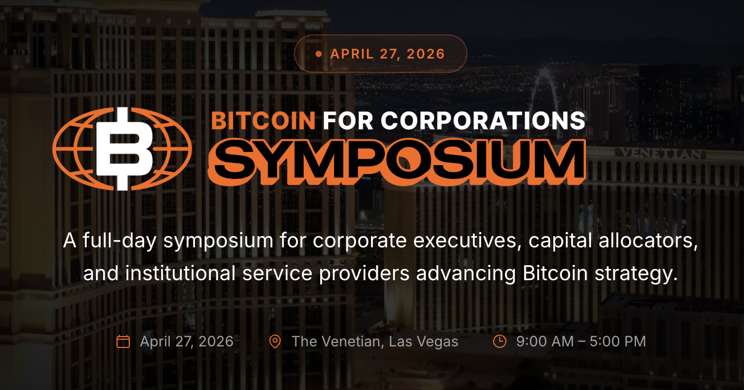Bitcoin for Corporations Symposium
