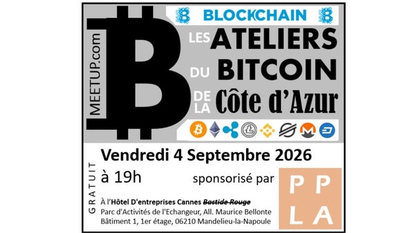 04/09/2026 @ Cannes/Mandelieu - Les Ateliers du Bitcoin (niveau amateur)