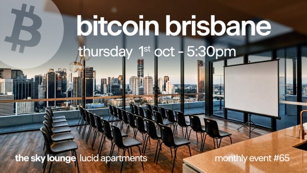 bitcoin brisbane #65: b is here. sunset at the sky lounge.