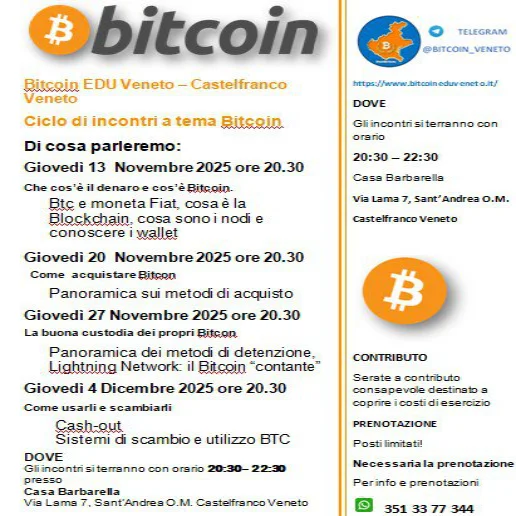 Incontri a tema Bitcoin