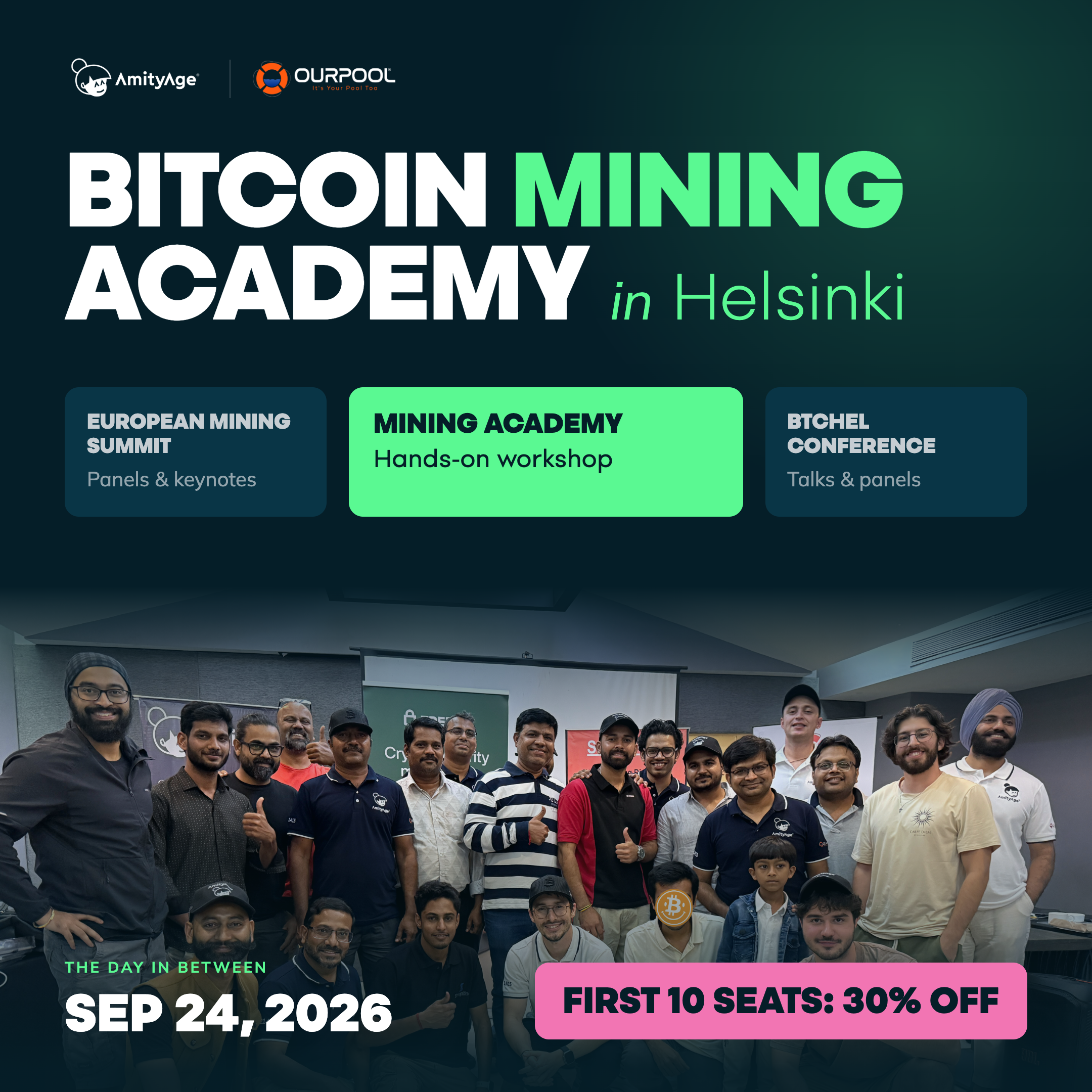 Bitcoin Mining Academy in Helsinki, Finland