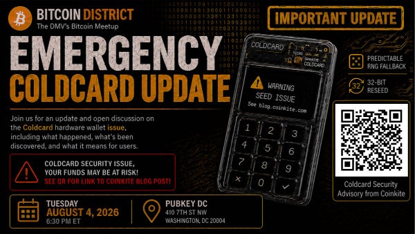 Emergency Coldcard Update