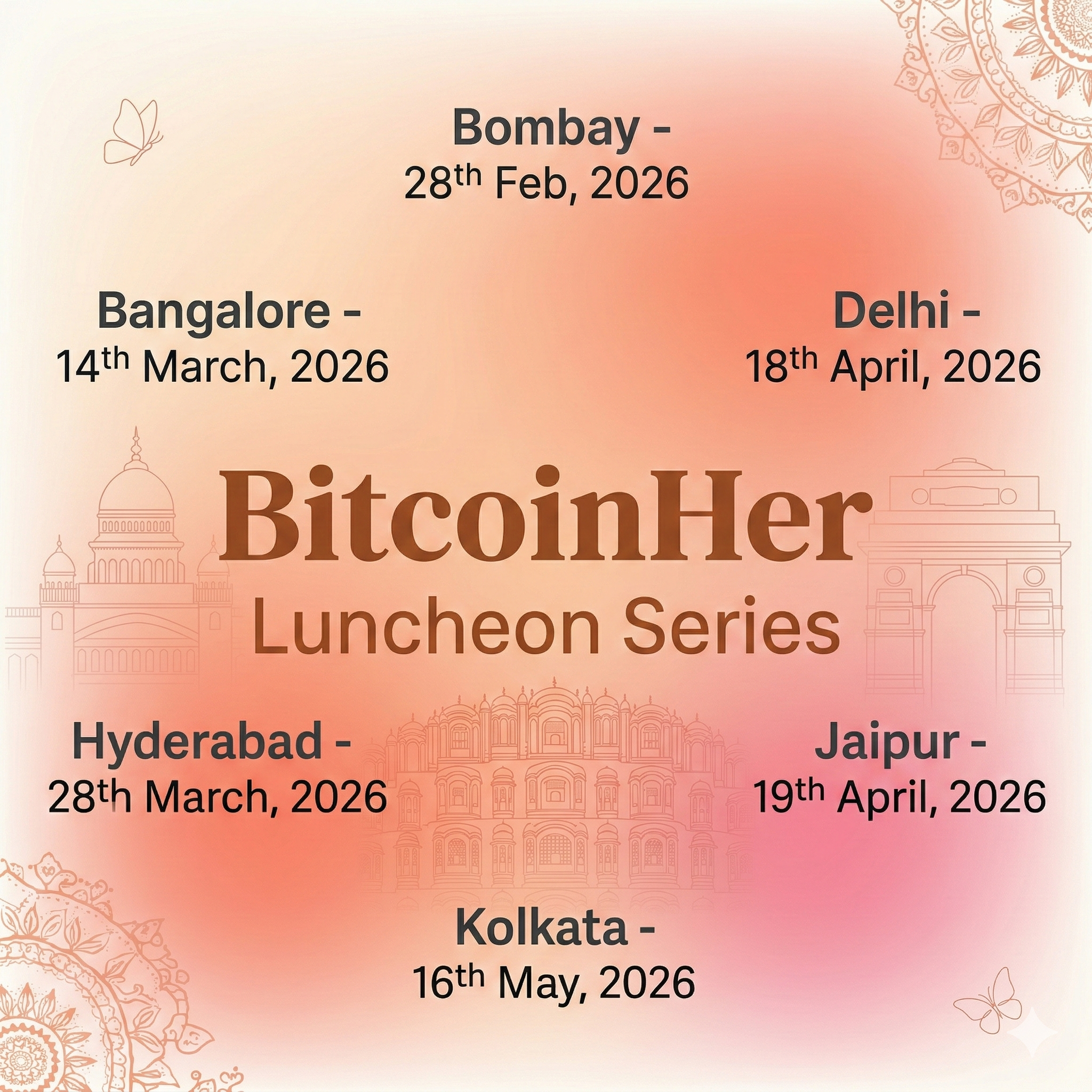 BitcoinHer Luncheon Series 2026 - By BitcoinHer