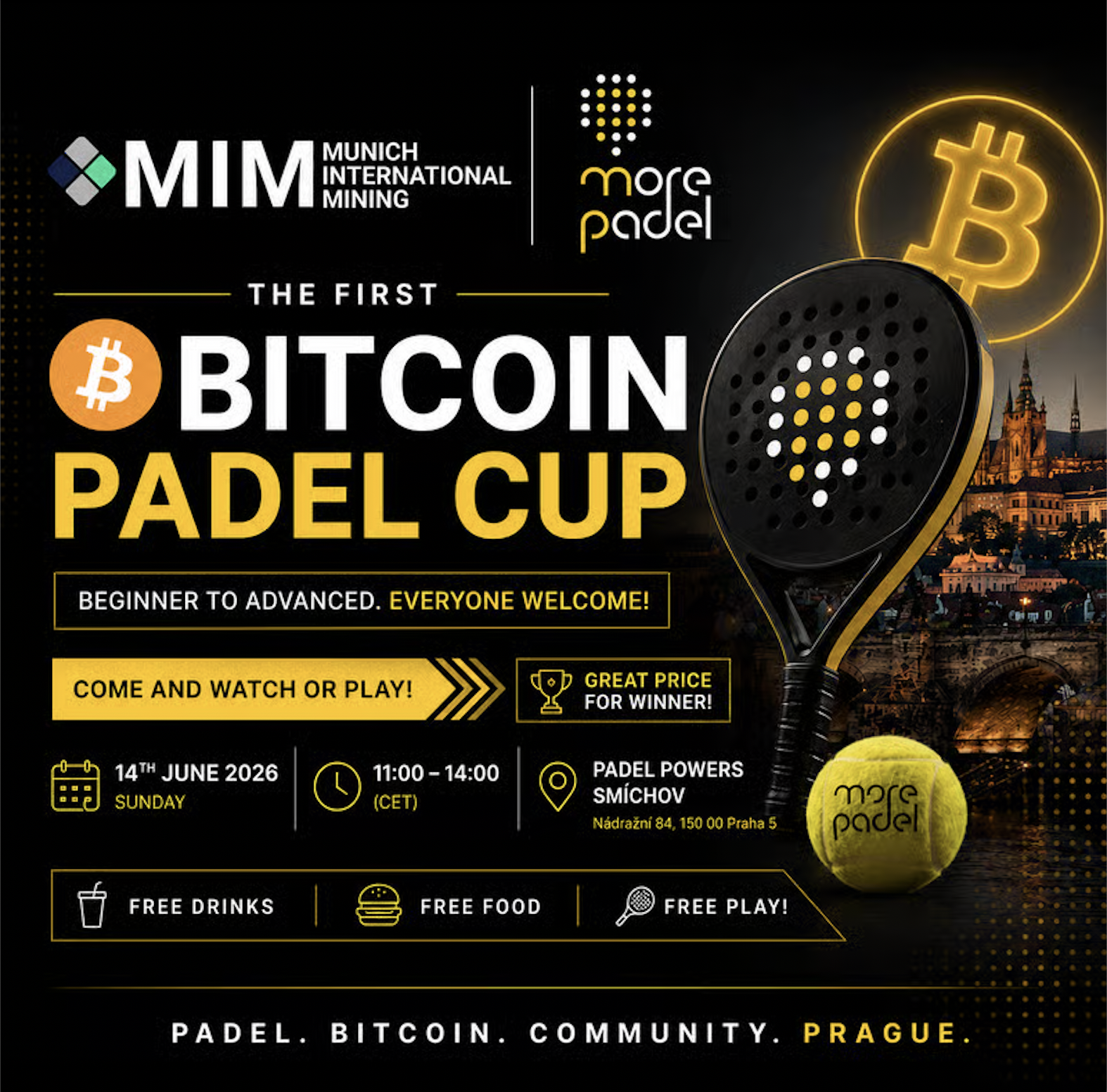 Bitcoin Padel Cup - Play Or Watch