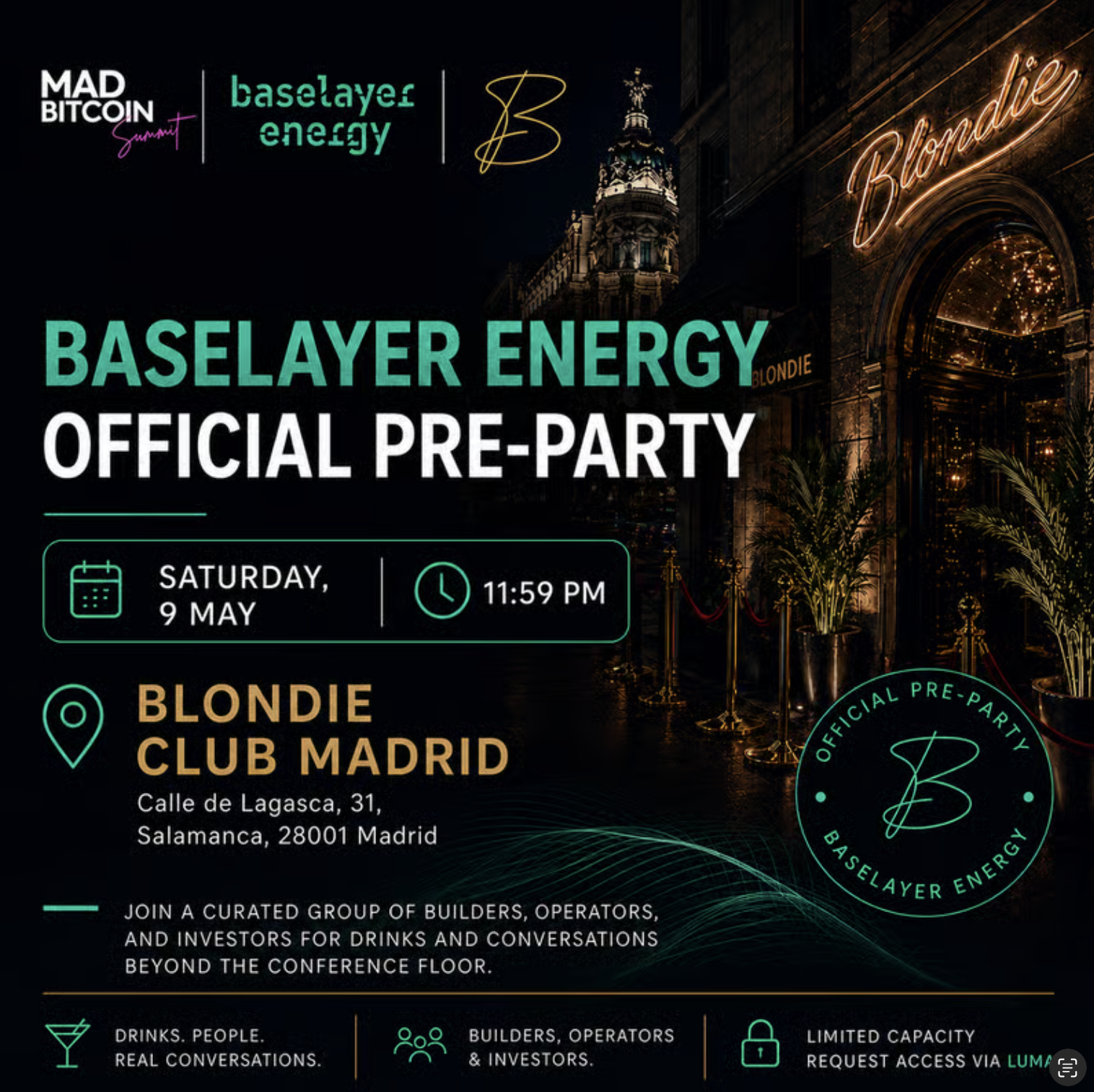 Baselayer Energy Official Pre-Party