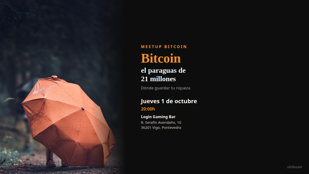 BITCOIN, el paraguas de 21 millones.