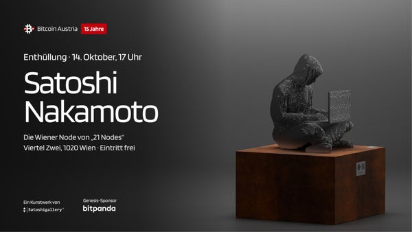 15 Jahre Bitcoin Austria: Wien bekommt eine Satoshi-Nakamoto-Statue