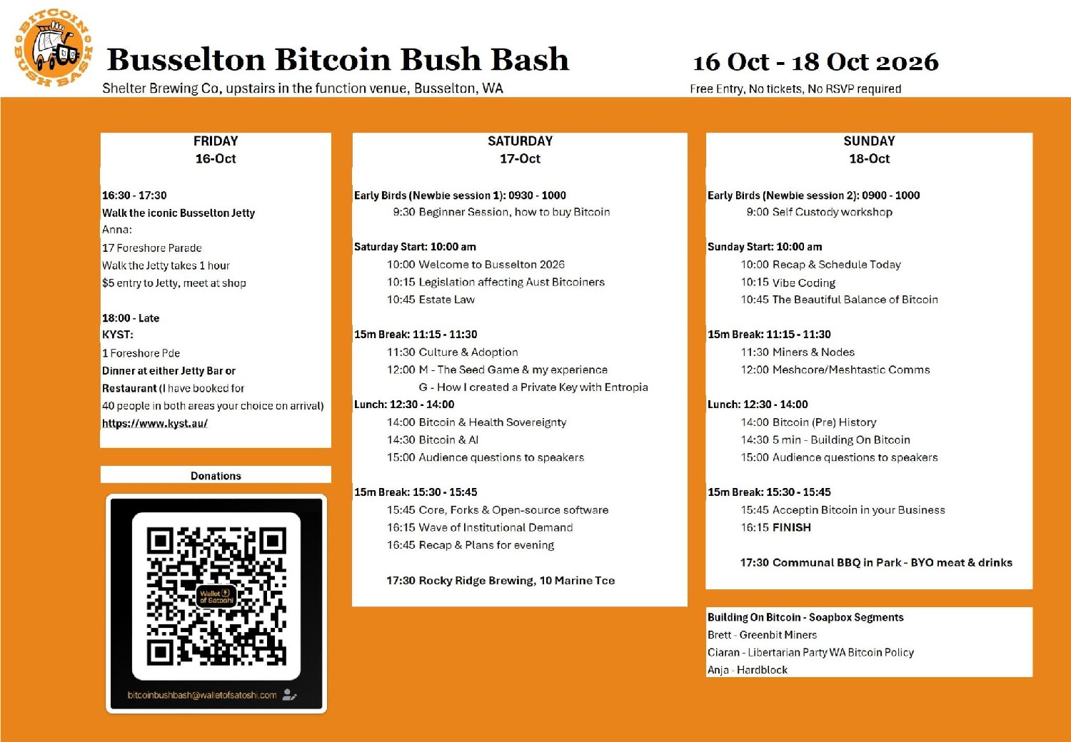 Busselton Bitcoin Bush Bash 2026