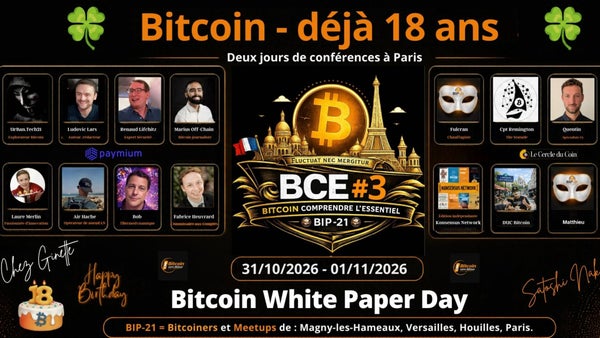 Conférences Bitcoin à Paris "BCE#3 "