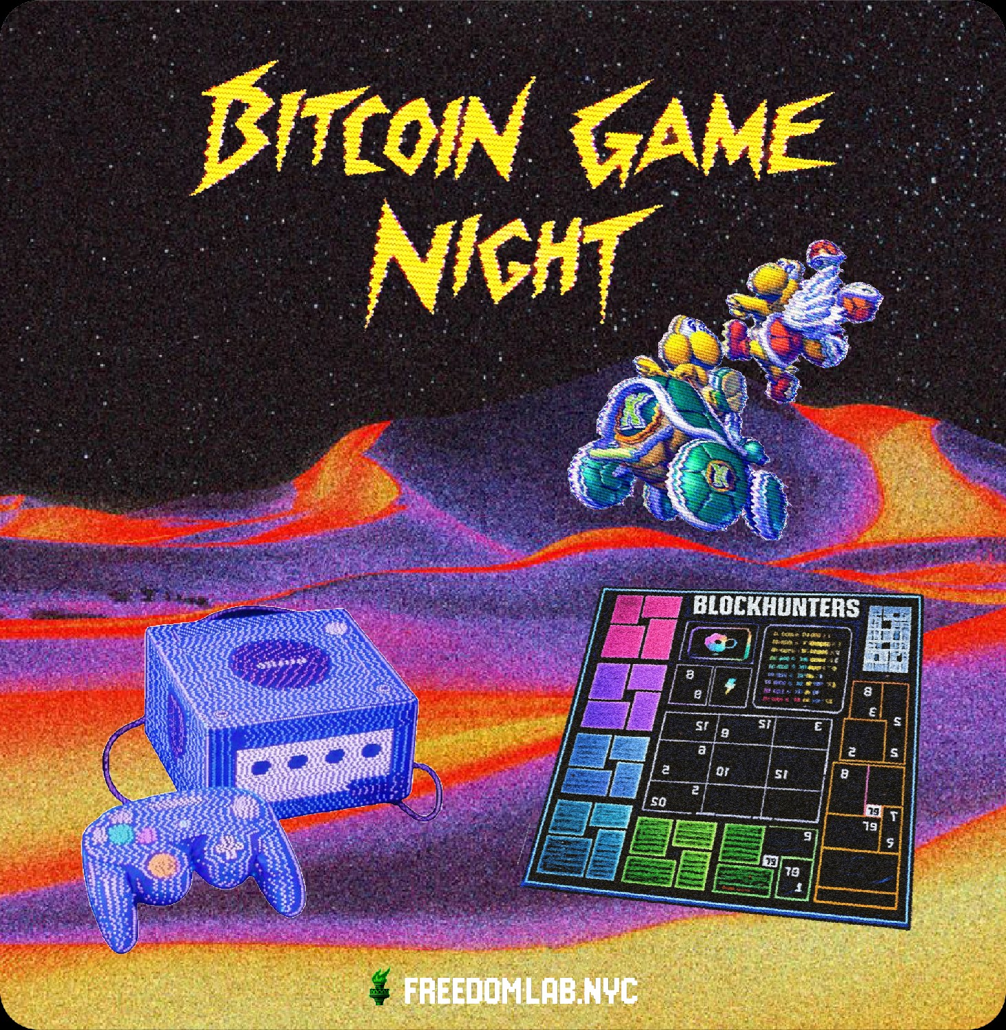 Bitcoin Video and Board Game Night