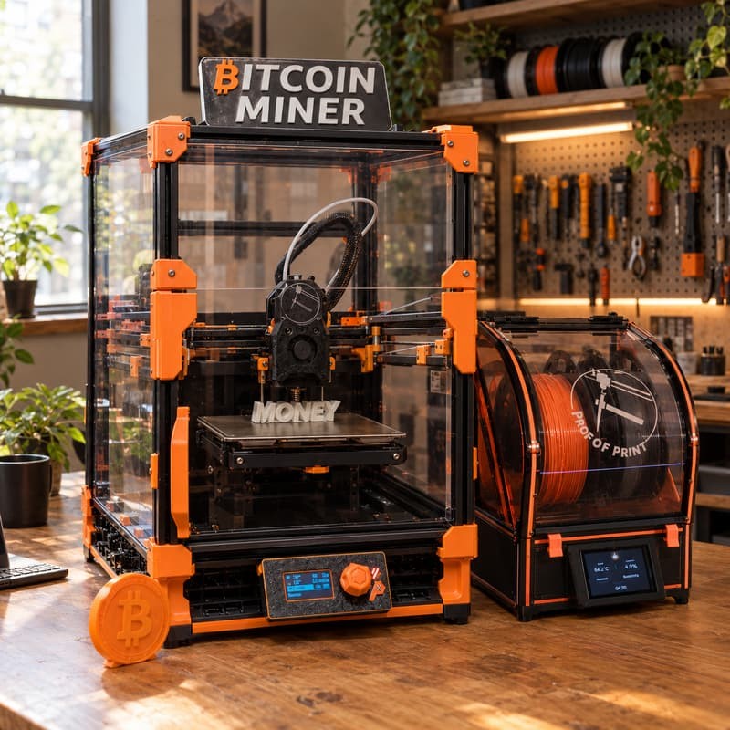 Proof of Print Preview Night: 3D Printing and Bitcoin Mining