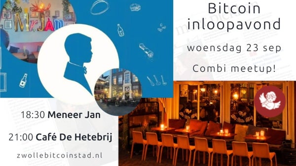 [ZWOLLE] Bitcoin Eetup en Meetup - 2 locaties!